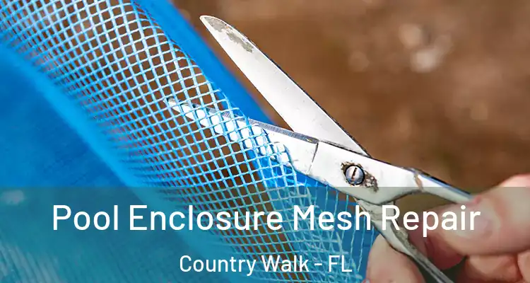 Pool Enclosure Mesh Repair Country Walk - FL