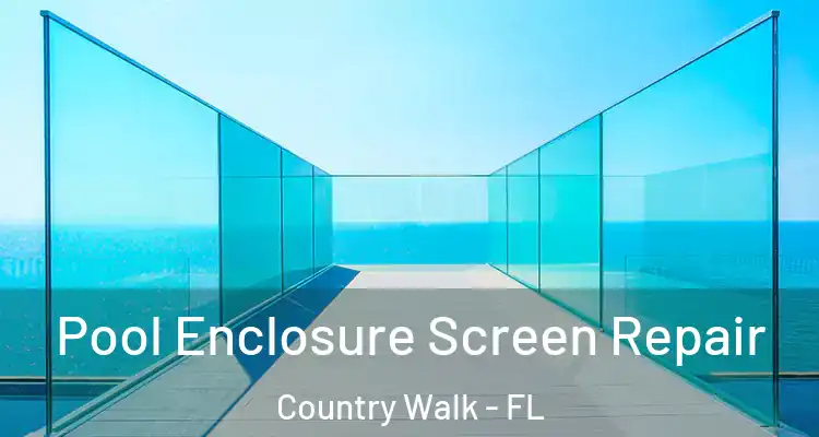 Pool Enclosure Screen Repair Country Walk - FL